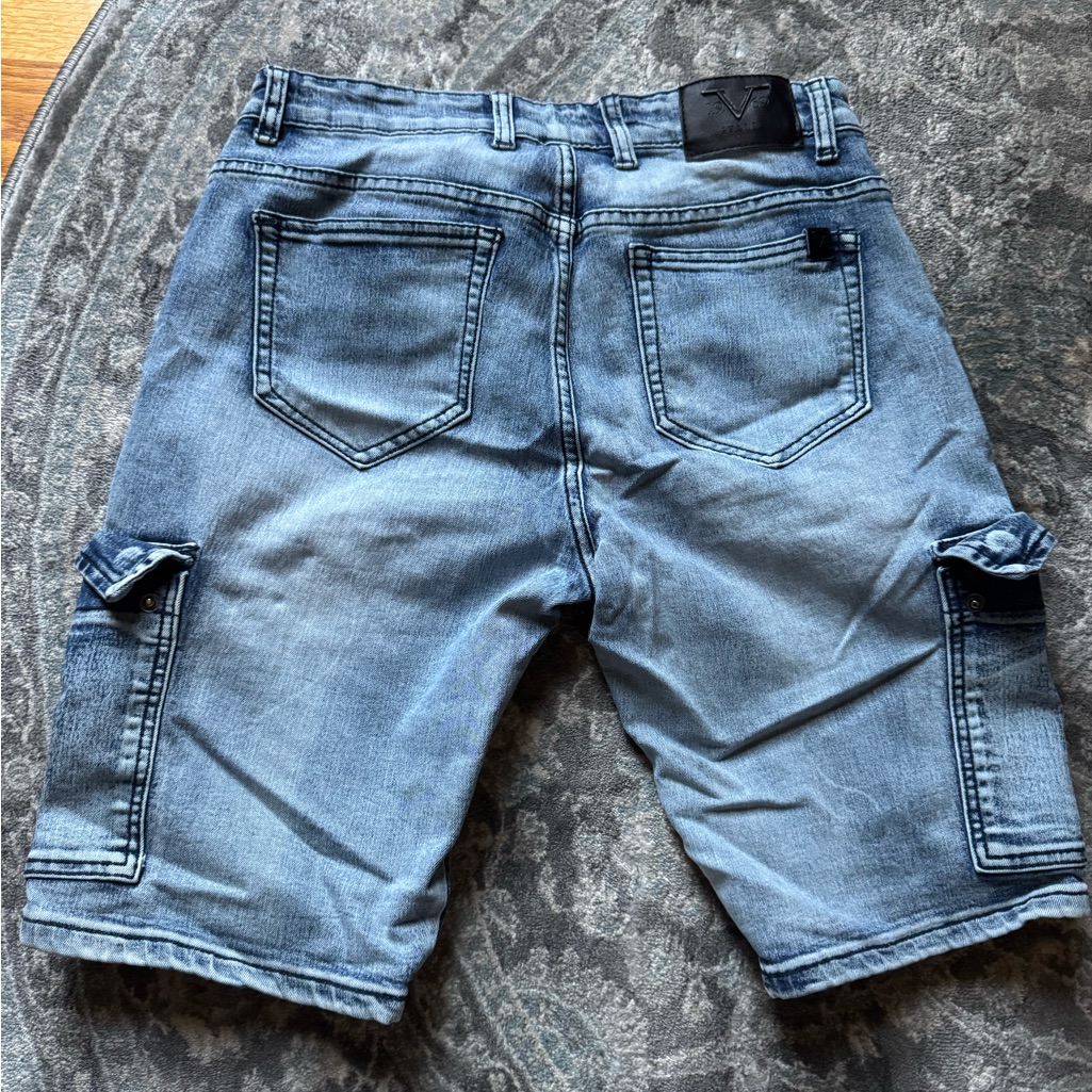 1969 Itlia Jean Shorts Pockets European Size 30 Waist
